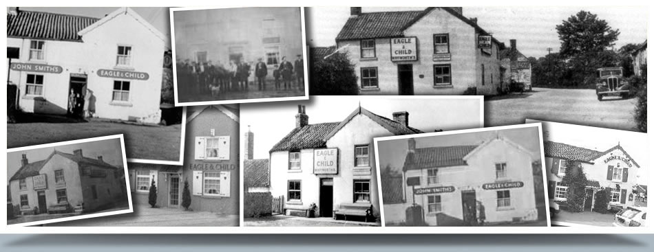 A family enjoying a meal at the Eagle and Child