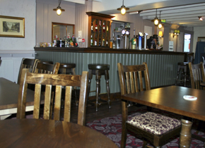 A close up of a table at The Eagle and Child